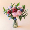 The Merlot – Blue and Burgundy Flower Bouquet